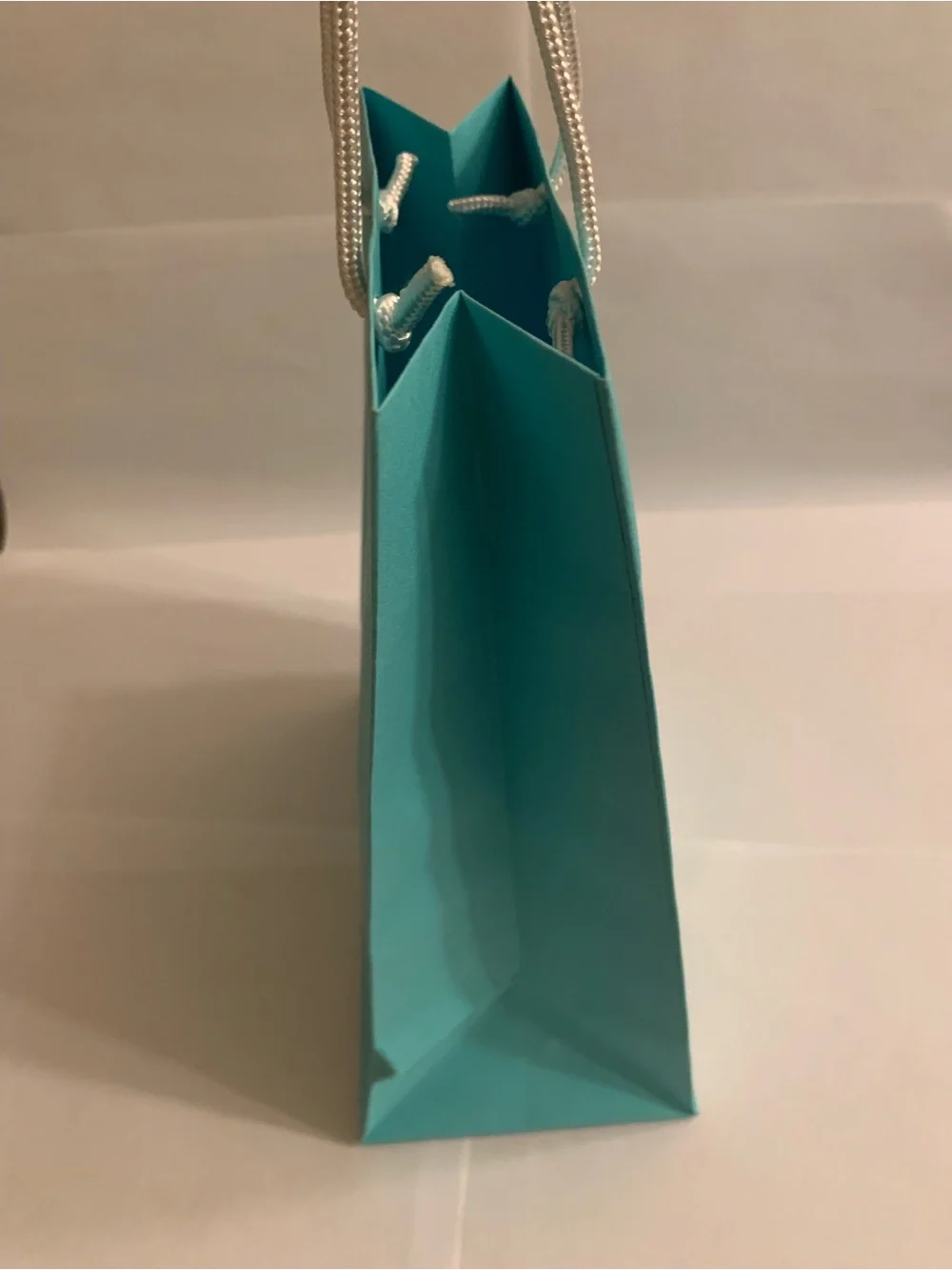 Authentic Tiffany & Co. Blue Shopping Gift Bag 9.75” x 8” x 4” NEW UNUSED